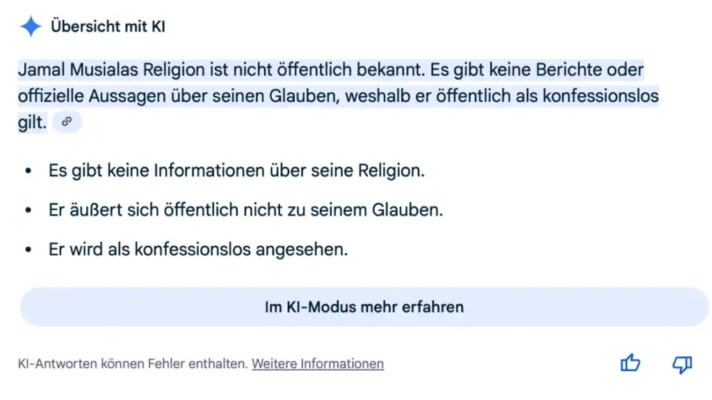 Musiala Religion Fake